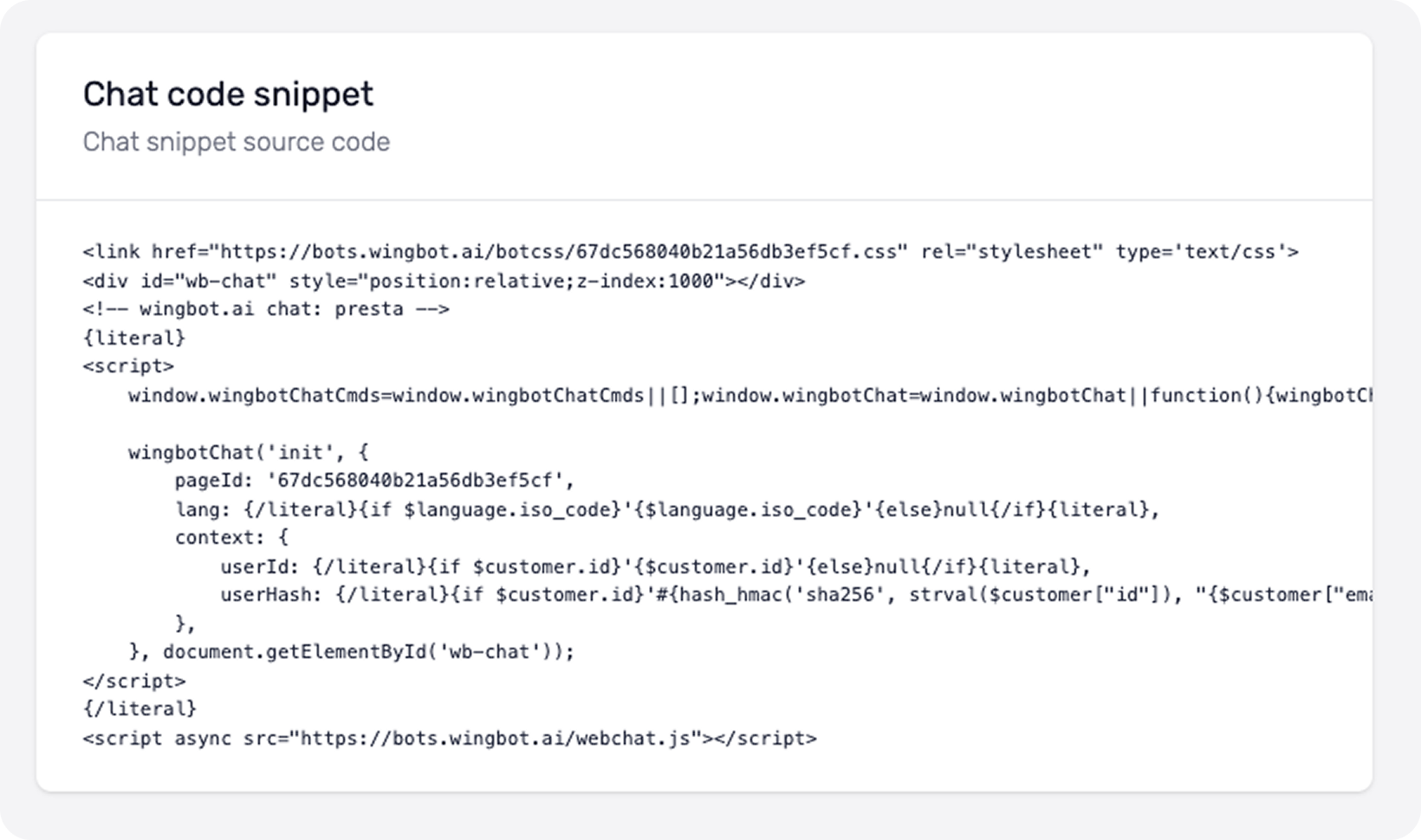 Integrations - Wingbot Chatbot Framework Documentation